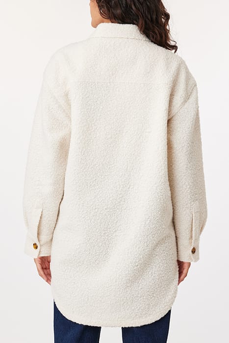 KNIT BOUCLE SHACKET EGGNOG 2