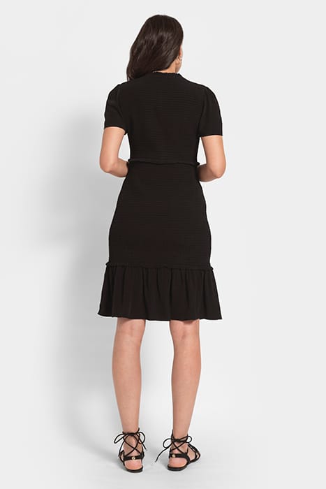 MATERNITY MINI DRESS BLACK 2