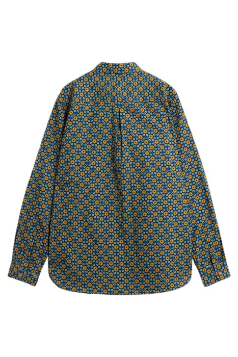 ROUND FLOWER PRINTED SHIRT NAVY PRINTED 3