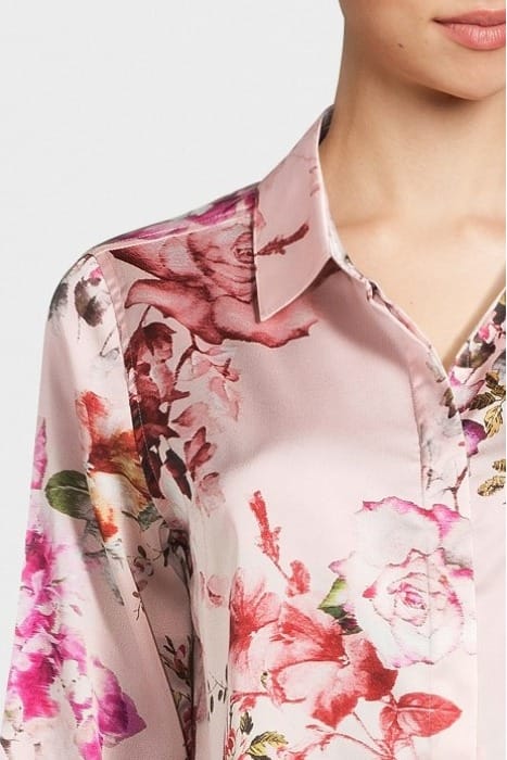MARCIANO BY GUESS THE ICON BLOUSE PRINT ETHEREAL ROSES PINK 4
