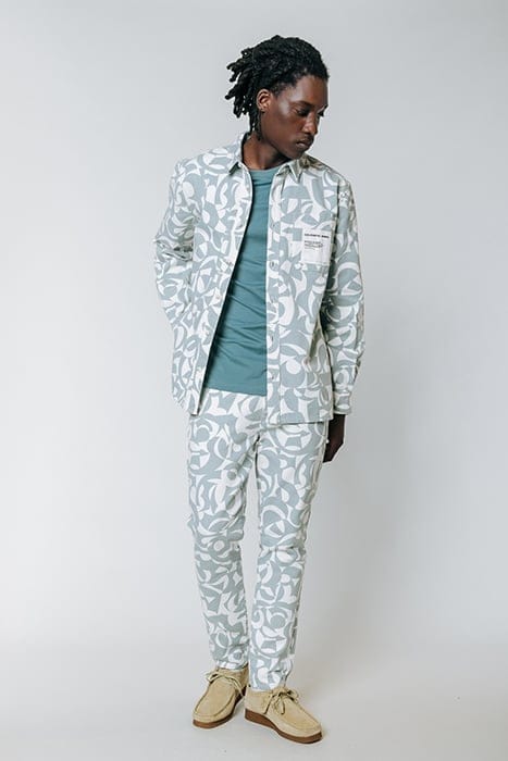 PARKER SWIRL SHIRT GREY BLUE 2