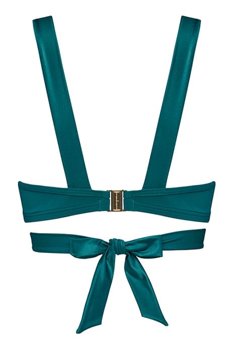 CACHE COEUR QUETZAL GREEN PLUNGE BALCONY BIKINI TOP 3