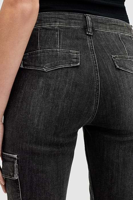DURAN SKINNY CARGO WASHED BLACK 7