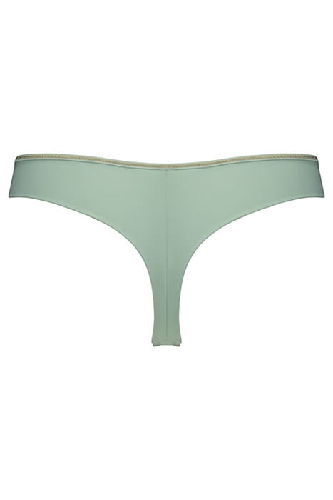 LUCKY CLOVER GREEN CLOVER GOLD THONG 4