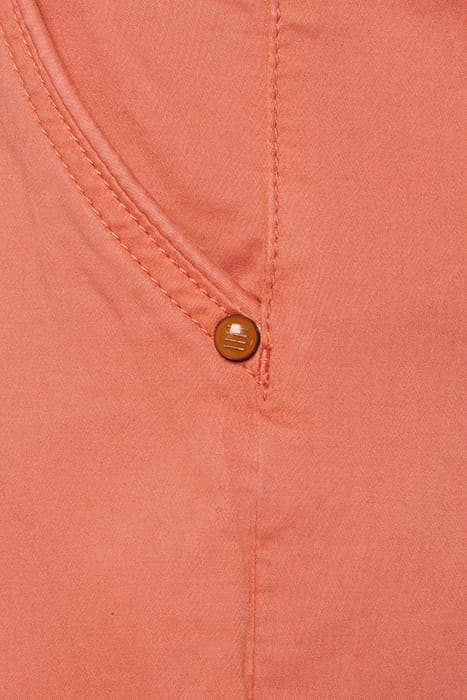 SHORT CHINO GARMENT DYED TWILL STRETCH MELON 7