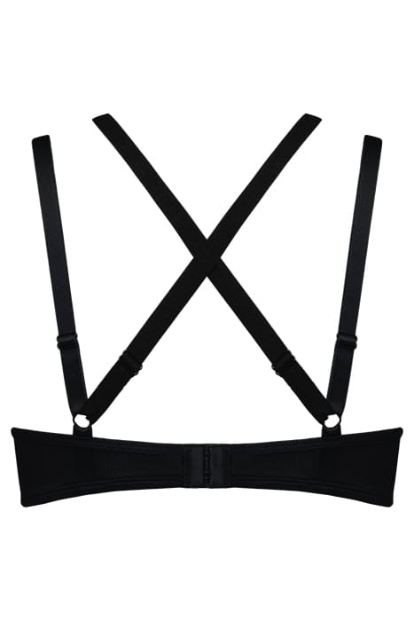 TABOO BLACK AND SAND BALCONY BRA 4