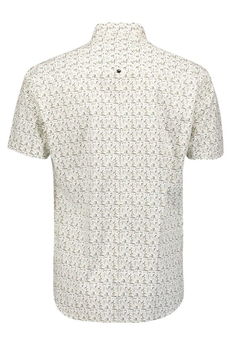 SHIRT SHORT SLEEVE STRETCH ALLOVER PRINTED GREEN 5