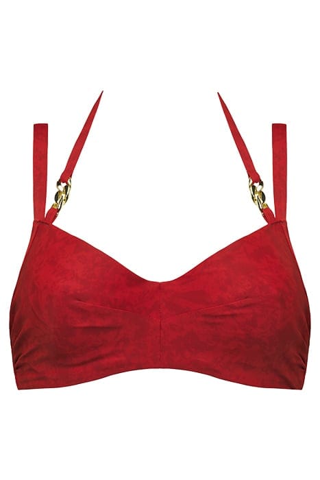 ACAPULCO RUBINE RED BALCONY BIKINI TOP 1