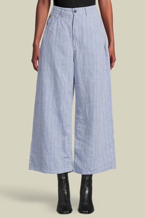 7226 LINEN PINESTRIPE BLUE RINSE PRINTED 1