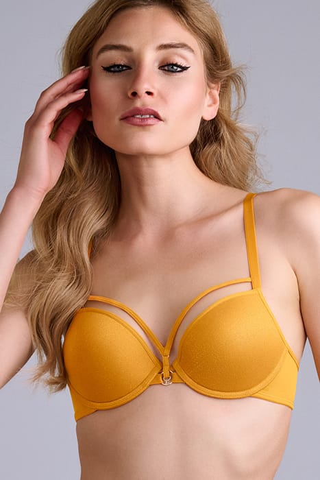 SPACE ODYSSEY SHIMMERING OCHRE PUSH UP BRA 1