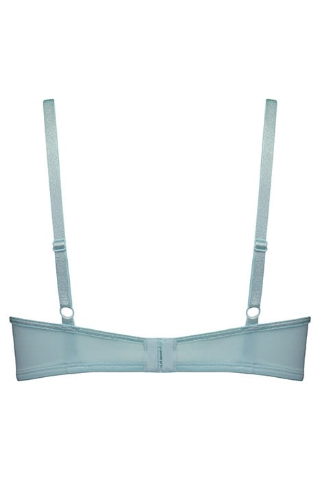 MARIPOSA SPARKLING IRIDESCENT AQUA BALCONY BRA 5