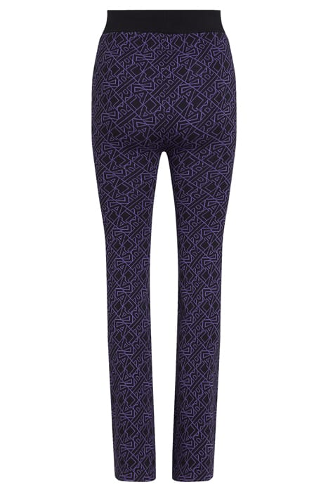 AO ATHLEISURE FLARE KNIT PANTS BLACK 2