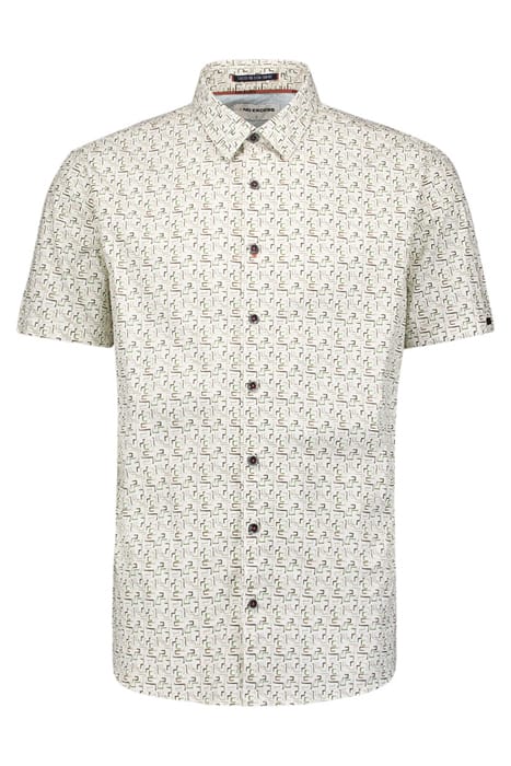 SHIRT SHORT SLEEVE STRETCH ALLOVER PRINTED GREEN 4