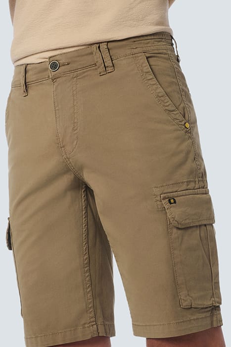 SHORT CARGO GARMENT DYED + STONE WASHED STRETCH ALMOND 6