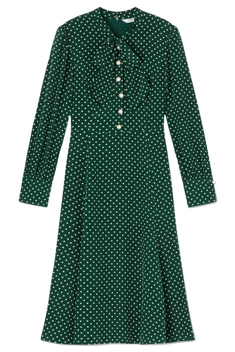 MORTIMER TIE MIDI DRESS GREEN 4