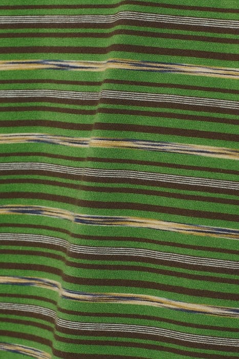 T-SHIRT CREWNECK MULTI COLOURED STRIPES GREEN 7