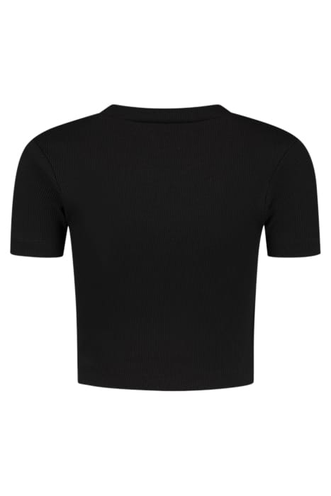 BEVERLY HILLS RIB TOP BLACK 2