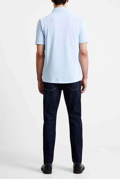 PIQUE SHIRT SS BLUE 3