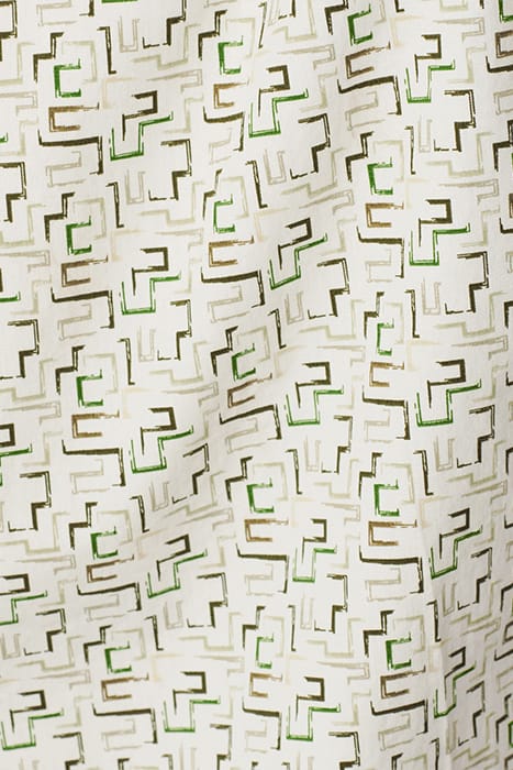 SHIRT SHORT SLEEVE STRETCH ALLOVER PRINTED GREEN 7