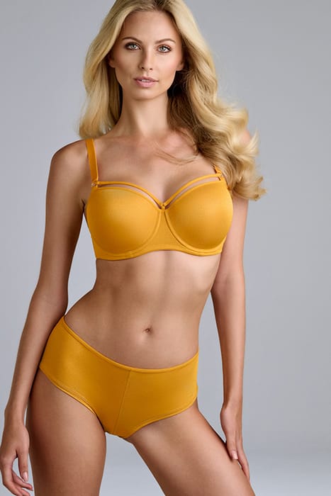 SPACE ODYSSEY SHIMMERING OCHRE BALCONY BRA 2