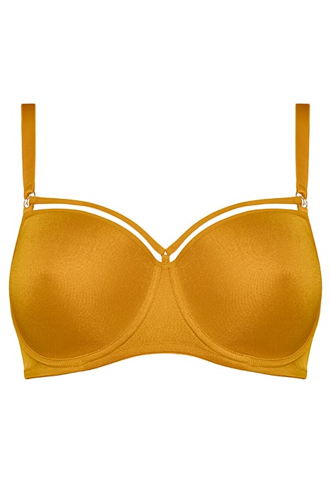 SPACE ODYSSEY SHIMMERING OCHRE BALCONY BRA 3