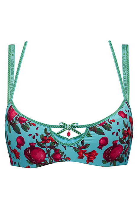 FORBIDDEN FRUIT POMEGRANATE PRINT DEMI BRA 4