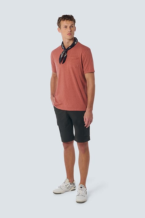 SHORT CARGO GARMENT DYED + STONE WASHED STRETCH MOTORBLACK 3