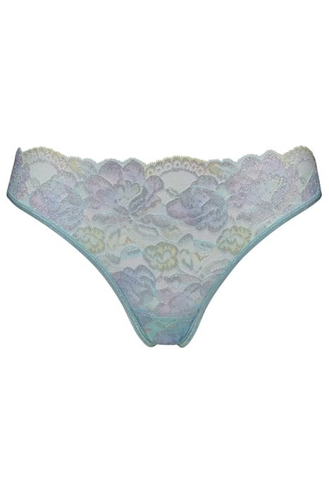 MARIPOSA SPARKLING IRIDESCENT AQUA THONG 3