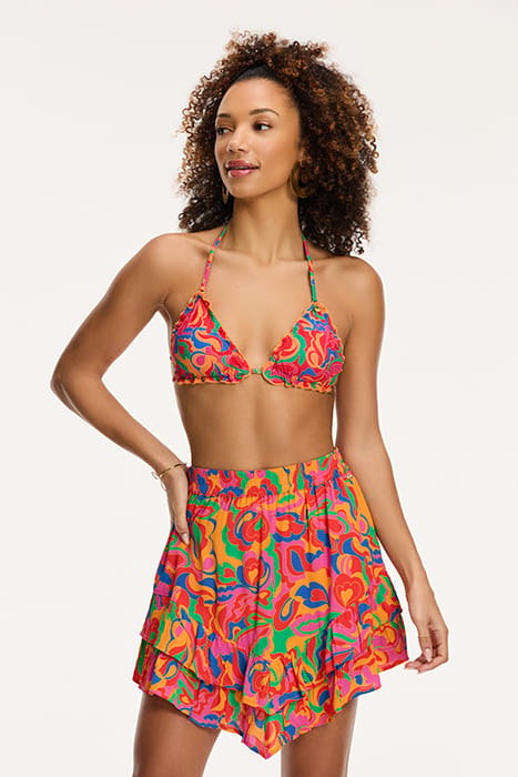 LADIES BOLOGNA SKIRT GROOVY LOVE ORANGE SUN GROOVY LOVE 9