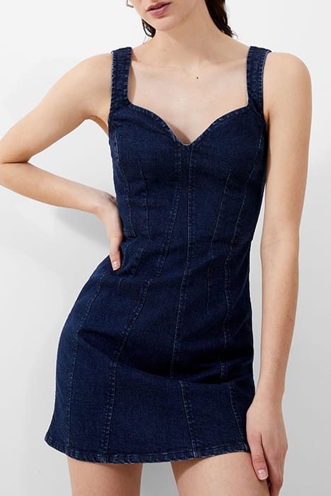 FRENCH CONNECTION CARA DENIM DRESS MID WASH 1