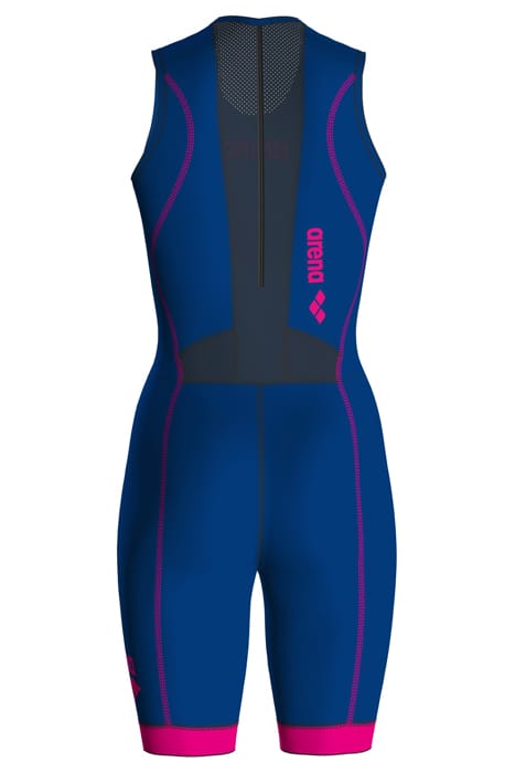 W TRISUIT ST 2.0 REAR ZIP ROYAL/PINK 5