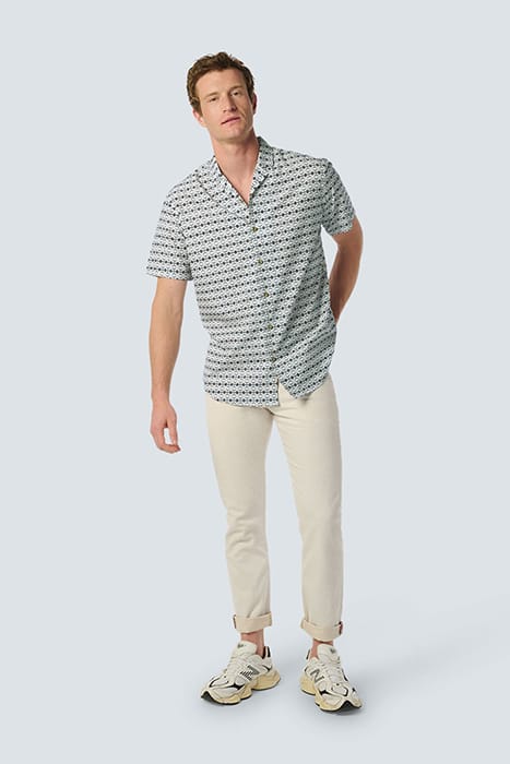 SHIRT SHORT SLEEVE RESORT COLLAR ALLOVER PRINTED SKY 3