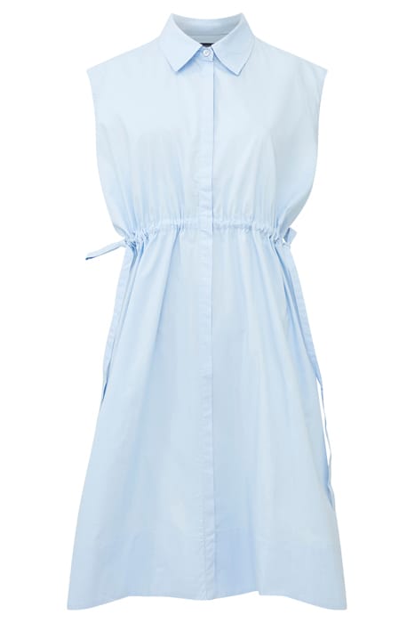 FRENCH CONNECTION RHODES POPLIN SHIRT DRESS CASHMERE BLUE 3