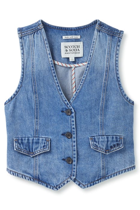 CROP DENIM VEST FLATIRON 2