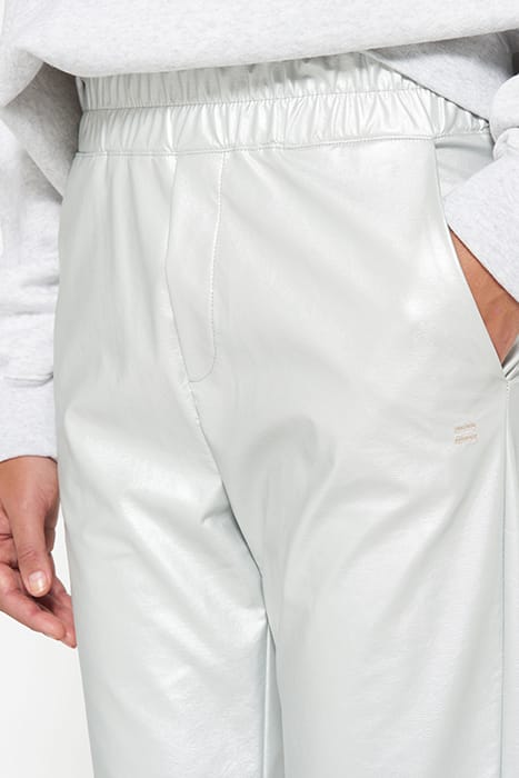 FLARED PANTS LEATHERLOOK SILVER 5