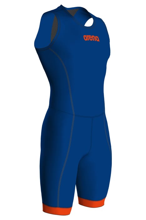 M TRISUIT ST 2.0 REAR ZIP ROYAL/ORANGE 5