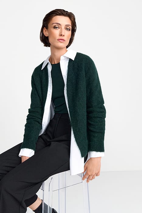 COZY CARDIGAN RECYCLED MIDNIGHT JADE 4
