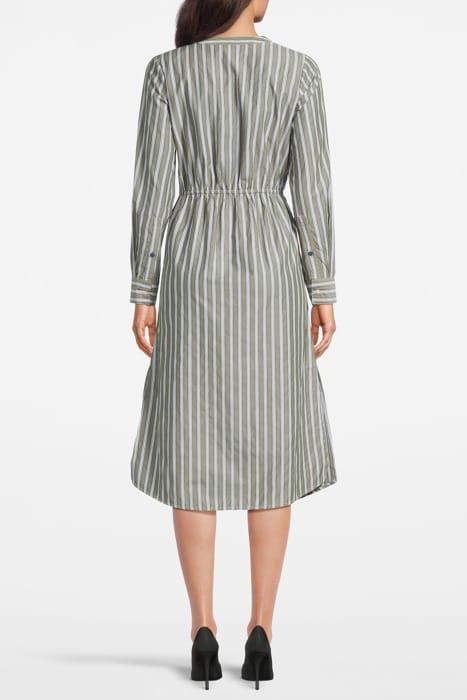 LS WOVEN DRESS FOREST GREEN 2