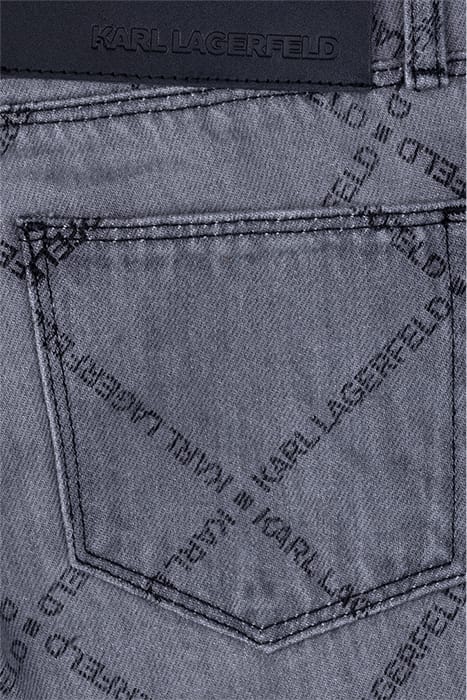 PRINTED RELAX FIT DENIM PANTS KL 3
