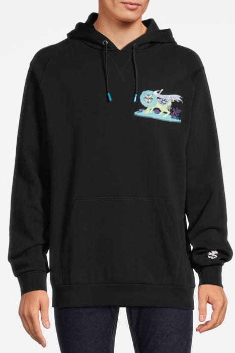 UNISEX ARENA FUN PLANET HOODIE BLACK 1