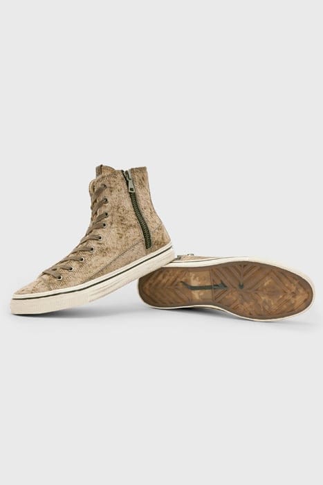VULC ZIP HIGH TOP DISTRESSED BROWN 3