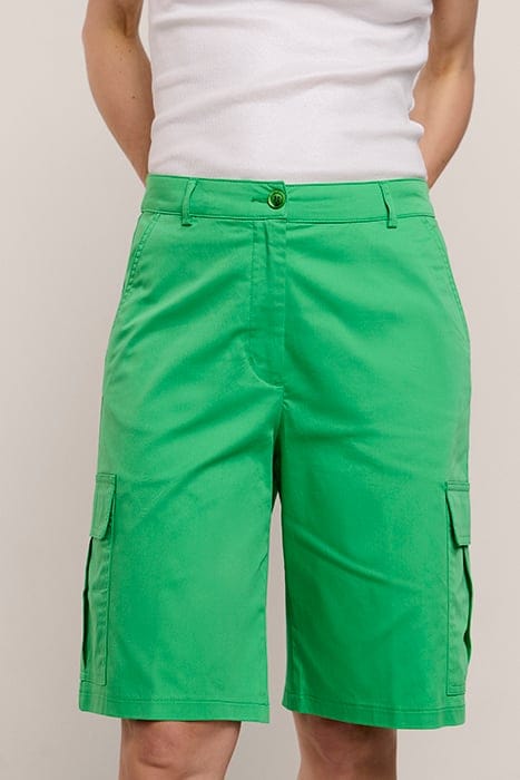 CARGO SHORTS COTTON STRETCH ISLAND GREEN 1