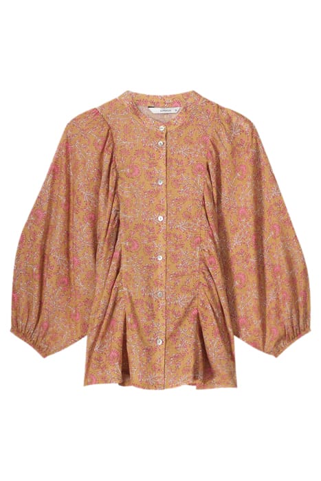 BLOUSE PETITE FLEUR PRINT SOFT CAMEL 4