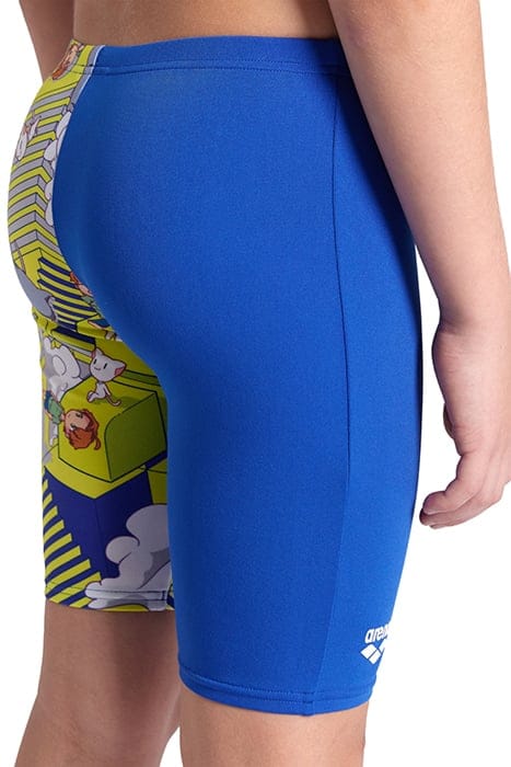 BOY'S ARENA FANTASIZE SWIM JAMMER MULTI GREY-ROYAL 7