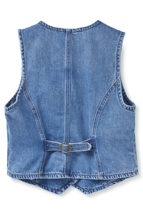 CROP DENIM VEST FLATIRON 3