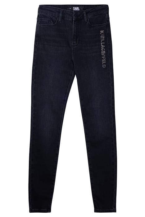SKINNY LOGO DENIM BLACK 1