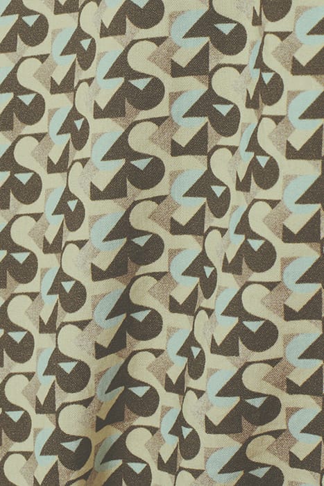 SHIRT SHORT SLEEVE ALLOVER PRINTED BROWN 7