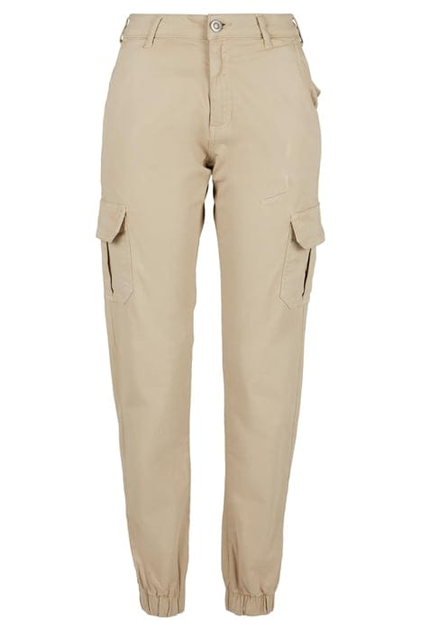 LADIES HIGH WAIST CARGO PANTS CONCRETE 4