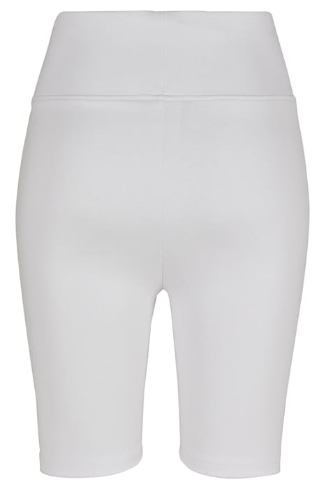 LADIES HIGH WAIST CYCLE SHORTS WHITE 2