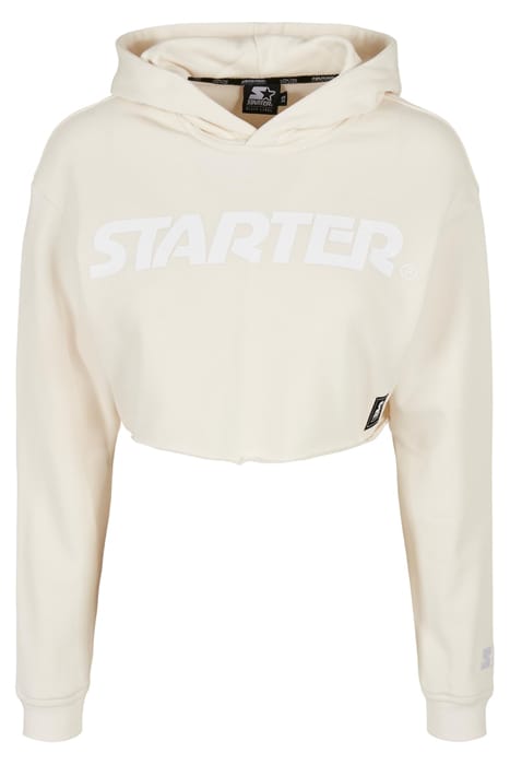 LADIES STARTER CROPPED HOODY PALEWHITE 4